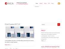 Tablet Screenshot of nica-institute.com